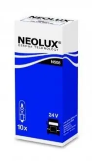 Автолампа Neolux W1,2W W2x4,6d 1,2 W белая NEOLUX N508