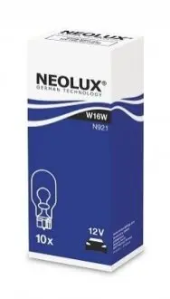 Лампочка W16W 12V caіoszklana pakowane po 10szt. NEOLUX N921 Купити в Україні