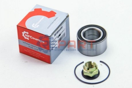 Подшипник ступицы перед. Renault Clio 91-04/R19 88-96/Rapid 86-98/Twingo 96- NFC EUROPE NFB5496