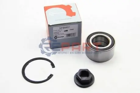 Підшипник маточини перед. Ford Fiesta/Fusion/Focus 98- (+ABS) NFC EUROPE NFB5531 Купити в Україні