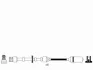 Комплект проводів запалювання AUDI A3 SEAT LEON, TOLEDO II SKODA OCTAVIA I VW BORA, BORA I, GOLF IV 1.8 09.96-06.06 NGK (0967) зображення 2