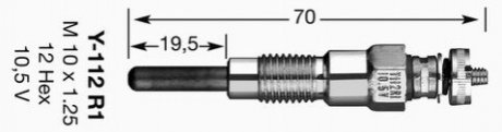 Свеча накаливания NGK 1032