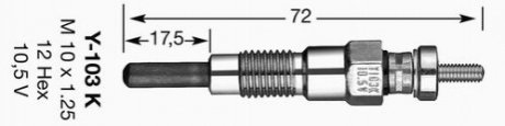 Свеча накаливания NGK 6325