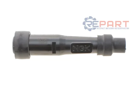 Наконечник свечи зажигания (черный) (180°/10/12mm) NGK 8394