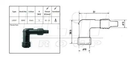 Подсвечник NGK LD05F