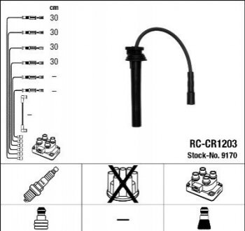 Проволока зажигания, набор NGK RCCR1203 (фото 1)