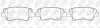 Колодки гальмівні (задні) Kia Sportage/Hyundai i10/i30 Tucson 15 NiBK (PN0538) зображення 2