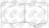 Фото Колодки гальмівні (передні) Toyota Land Cruiser Prado/Hilux 03-/Lexus GX 02-10 (Sumitomo) NiBK (PN1482) зображення 2