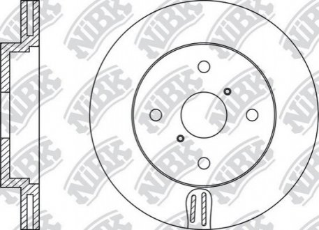 Диск тормозной NiBK RN1437V (фото 1)