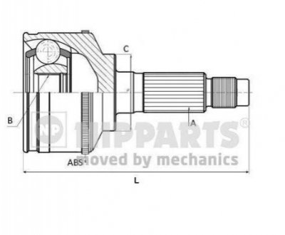 ШРУС NIPPARTS J2822118 (фото 1)