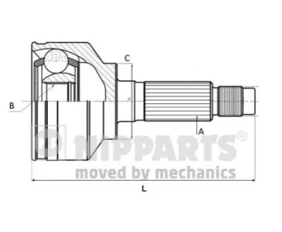 ШРУС NIPPARTS J2828002 Купити в Україні
