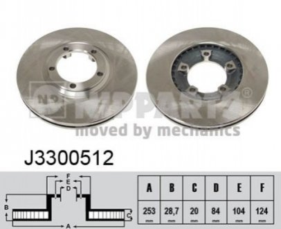 Тормозной диск - (5812944010) NIPPARTS J3300512