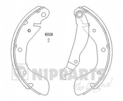 Гальмівні колодки NIPPARTS J3500900