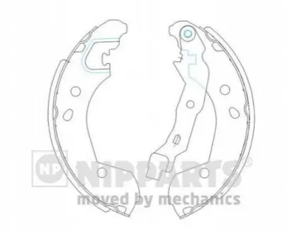 Тормозные колодки NIPPARTS J3501055