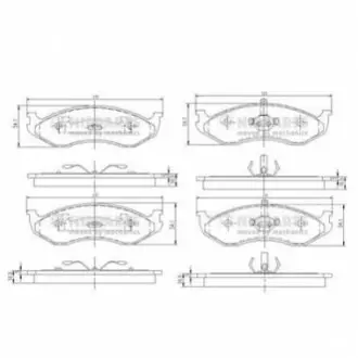 Колодки гальмівні (передні) Jeep Cherokee/Kia Carnival 84-01 (Kelsey-Hayes) NIPPARTS J3600307 Купити в Україні