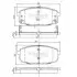 Фото Колодки гальмівні (передні) Hyundai i30 07-12/Kia Cee'd 06-/Carens 02-/Cerato 09-/Soul 14 NIPPARTS (J3600319) зображення 1