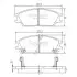 Фото Колодки гальмівні (передні) Hyundai Accent I/II 89-06/Getz 02-11 (Akebono) NIPPARTS (J3600515) зображення 1