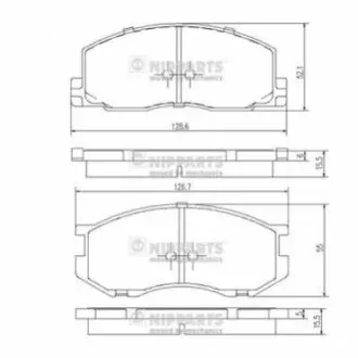 Гальмівні колодки NIPPARTS J3602039 Купити в Україні