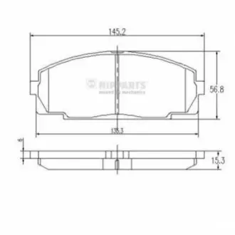 Тормозные колодки NIPPARTS J3602076 Купить в Украине