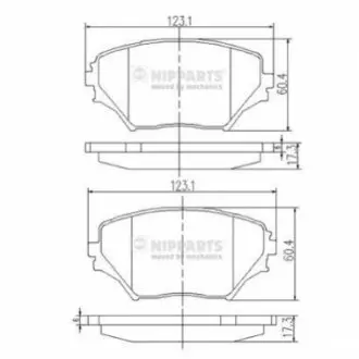 Тормозные колодки NIPPARTS J3602095 Купить в Украине