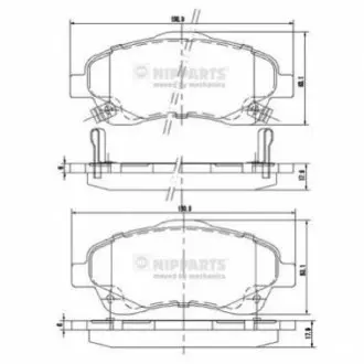 Тормозные колодки NIPPARTS J3602112 Купить в Украине