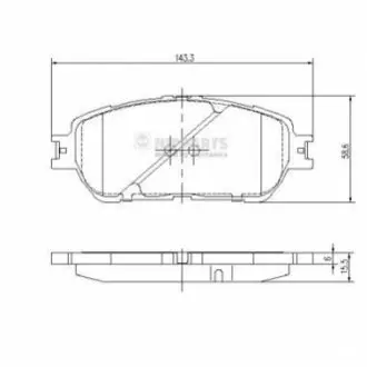 Тормозные колодки, дисковый тормоз.) NIPPARTS J3602121 Купить в Украине