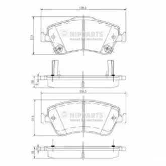 Тормозные колодки NIPPARTS J3602124 Купить в Украине