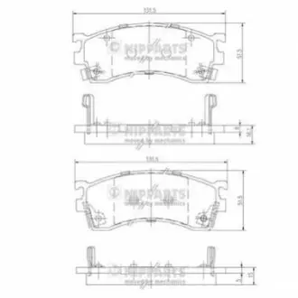 Тормозные колодки NIPPARTS J3603038 Купить в Украине