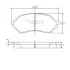 Колодки гальмівні (передні) Mazda 323 98-04 NIPPARTS (J3603047) зображення 1