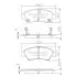 Колодки гальмівні (передні) Honda Civic V/VI 91-01/Jazz 02-08 NIPPARTS (J3604034) зображення 1