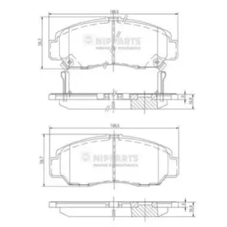 Колодки гальмівні (передні) Honda Accord/Civic 00- (Sumitomo) NIPPARTS J3604051 Купити в Україні