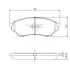 Фото Колодки гальмівні (передні) Mitsubishi Pajero Pinin 99-07 (Sumitomo) NIPPARTS (J3605040) зображення 1
