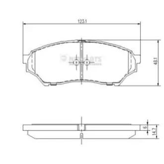 Колодки гальмівні (передні) Mitsubishi Pajero Pinin 99-07 (Sumitomo) NIPPARTS J3605040 Купити в Україні