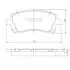 Фото Колодки гальмівні (задні) Subaru Impreza/Outback/Forester 95-09 NIPPARTS (J3607013) зображення 1