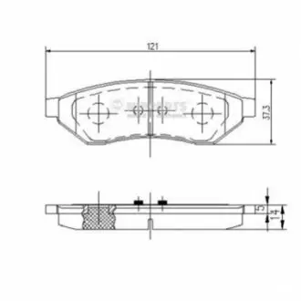 Тормозные колодки, дисковый тормоз.) NIPPARTS J3610902 Купить в Украине