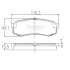 Фото Колодки гальмівні (задні) Mitsubishi Pajero IV 06-/Toyota Land Cruiser 84 NIPPARTS (J3612010) зображення 1