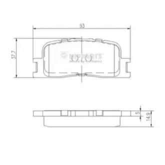 Колодки гальмівні (задні) Toyota Camry 01-11/Highlander 00-03/Lexus ES 96-06 NIPPARTS J3612024 Купити в Україні