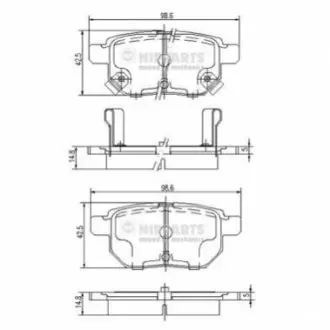 Тормозные колодки NIPPARTS J3612034 Купить в Украине
