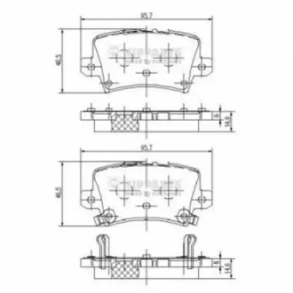 Тормозные колодки, дисковый тормоз.) NIPPARTS J3614018