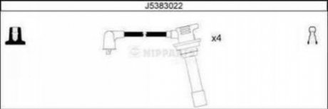 Комплект кабелів запалювання NIPPARTS J5383022