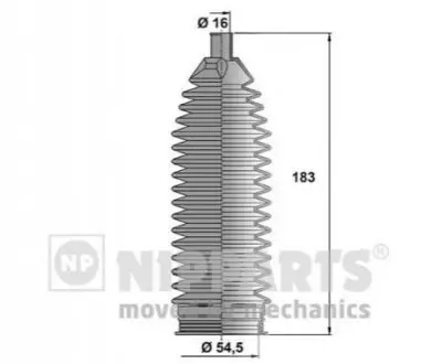 Фото Пильовик рульового механізма NIPPARTS (N2840512) зображення 1