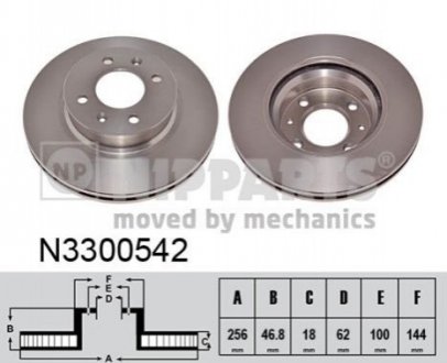 Тормозной диск - (517121J500) NIPPARTS N3300542