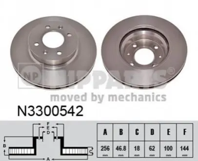 Тормозной диск NIPPARTS N3300542 Купить в Украине