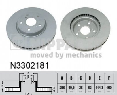 Гальмівний диск - (4351230310) NIPPARTS N3302181