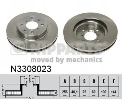 Тормозной диск NIPPARTS N3308023 Купить в Украине