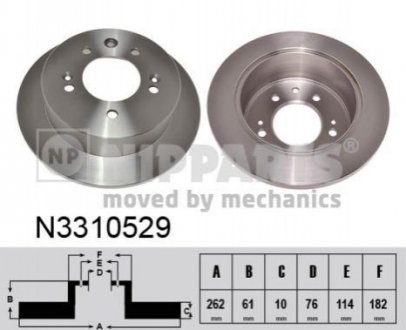 Тормозные диски NIPPARTS N3310529