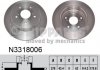 Тормозной диск - NIPPARTS N3318006 (5561180J00, 5561180J01, 5561180J01000)