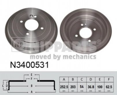 Тормозные барабаны NIPPARTS N3400531