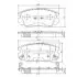Колодки гальмівні (передні) Hyundai Tucson 04-/Sonata 05-10/Grandeur 05-/Kia Opirus 06 NIPPARTS (N3600543) зображення 1