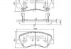 Гальмівні колодки, дискове гальмо (набір) N3600550